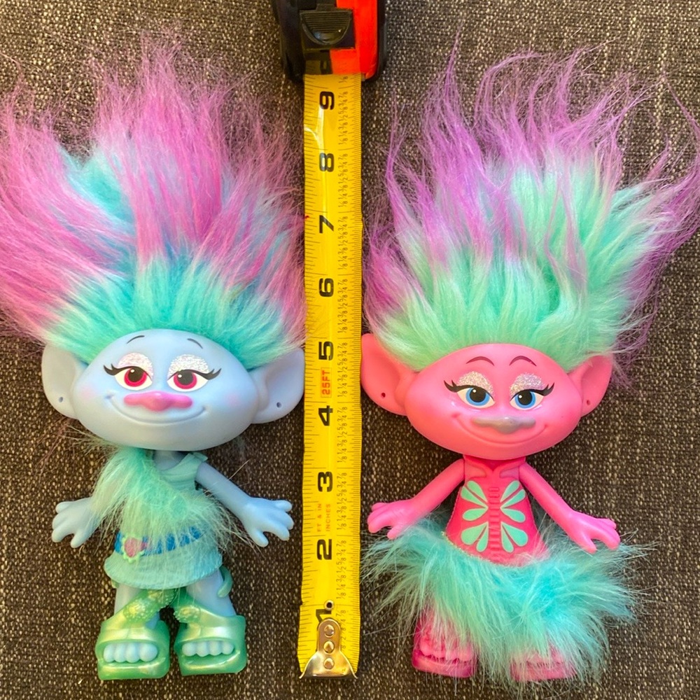 Colorful DreamWorks Troll Dolls Set